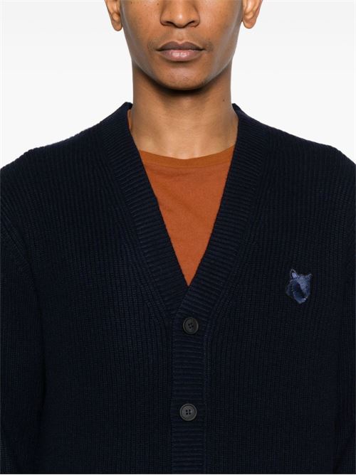 Cardigan Bold Fox Head a coste MAISON KITSUNE' | NM00501KT1093P476